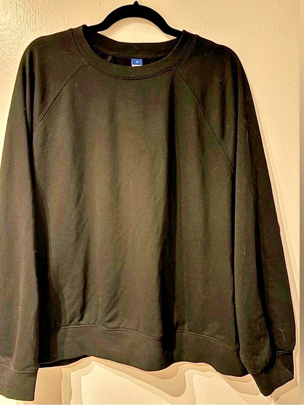 Old Navy Classic Crewneck Sweatshirt Black Size 2X